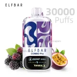 ELFBAR COMBO PRO 30000 disposable vape dual flavor with Blackberry&Passionfruit.