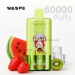 Waspe 3 in 1 60000 puffs disposable vape kit with digital display