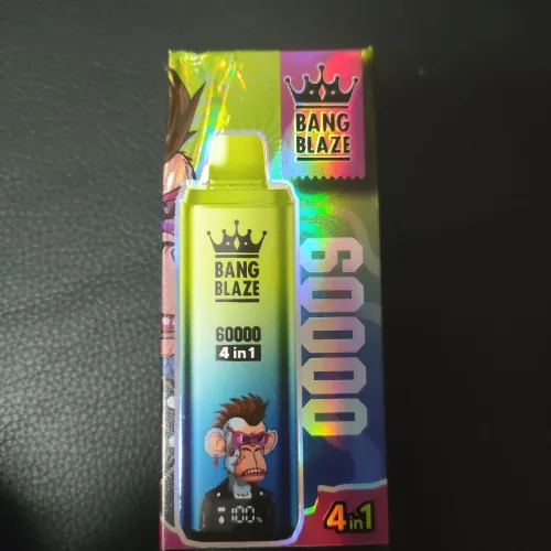 Click to view full screen Bang Blaze 60000 Puffs Disposable Vape | 56ml 4 in 1 Flavor Einweg photo review