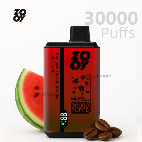 ZOOY Twins 30000 Puffs Vape – Watermelon Bubblegum & Coffeeice Ice Dual Flavours
