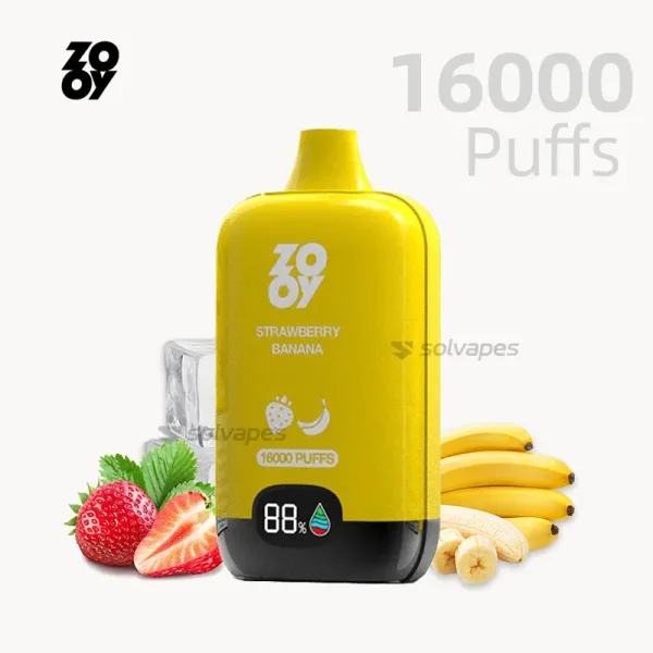 Zooy Rainbow Box 16000 Strawberry Banana disposable vape