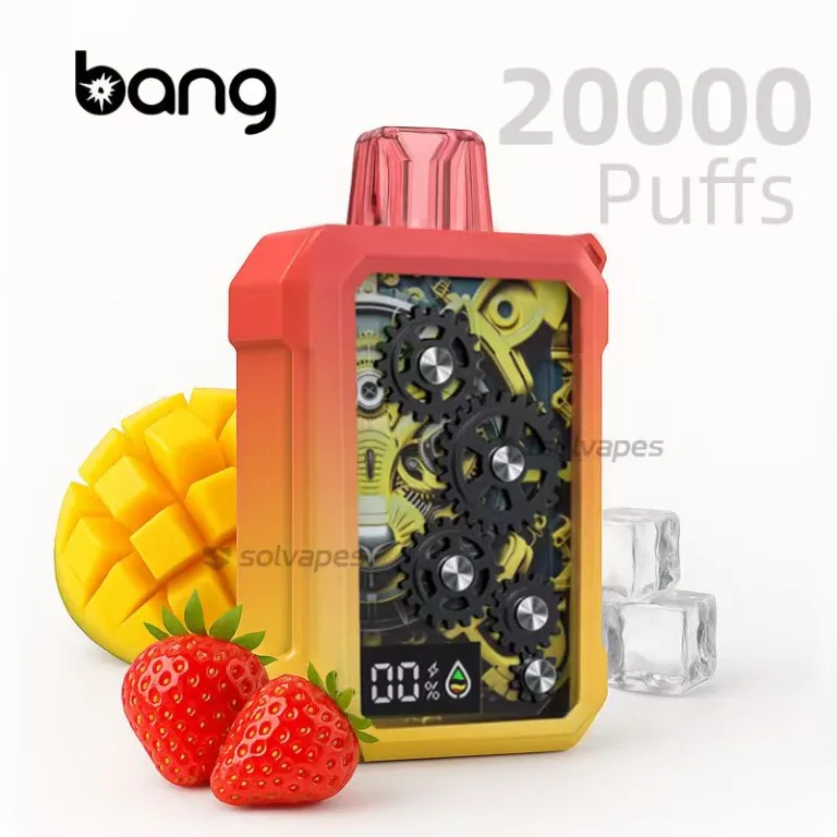 Bang 20000 Puffs Disposable Vape with strawberry mango ice flavor