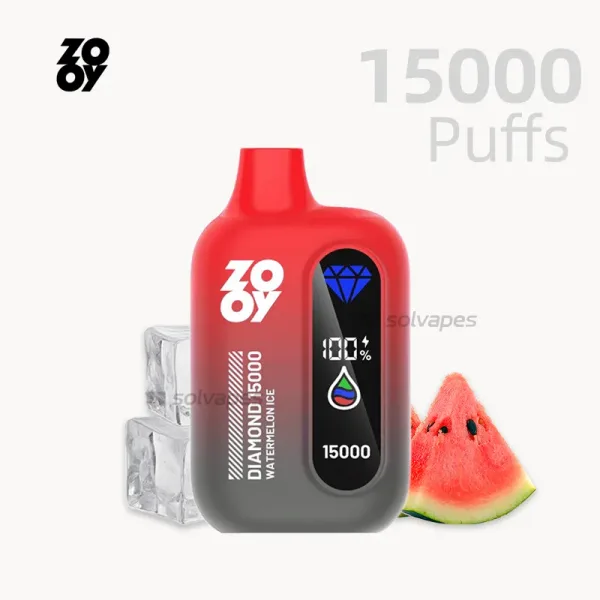 Zooy Diamond 15000 disposable vape Watermelon Ice 25ml 550mAh