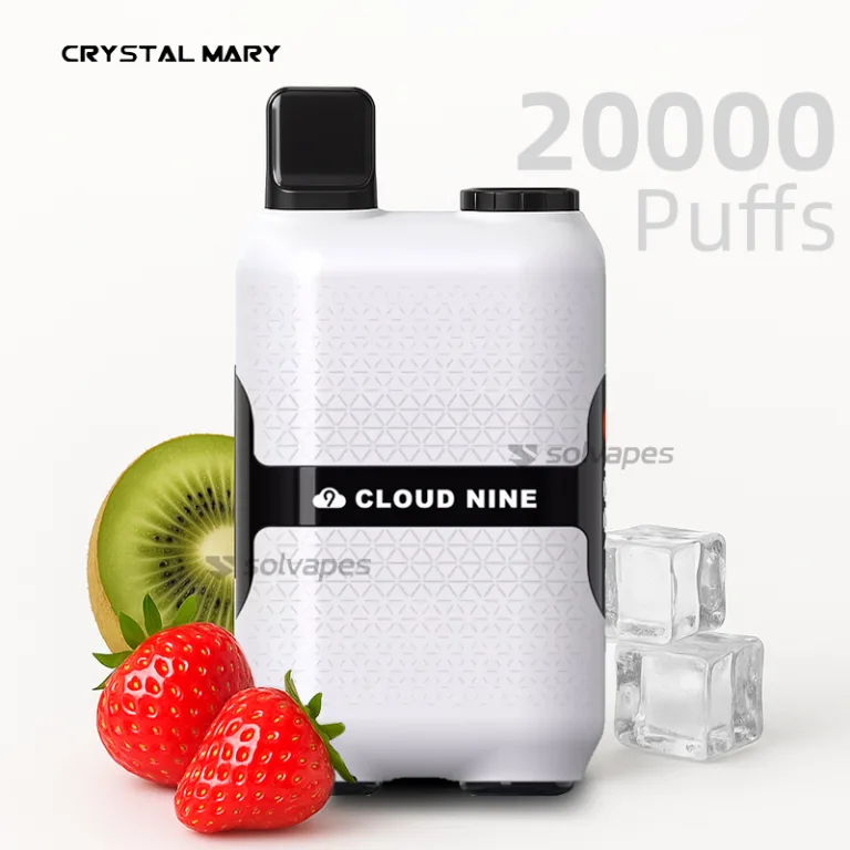 CM Space Rocket 20000 Cloud Nine 20000 Puffs disposable vape with strawberry kiwi flavor.
