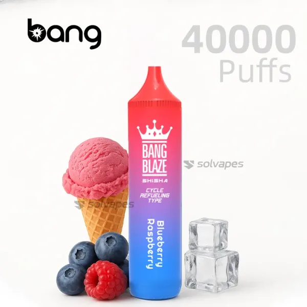 Bang Blaze Shisha 40000 Blueberry Raspberry Disposable Vape