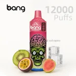 Bang Box 12000 Puffs disposable vape Kiwi Passionfruit flavor with packaging.