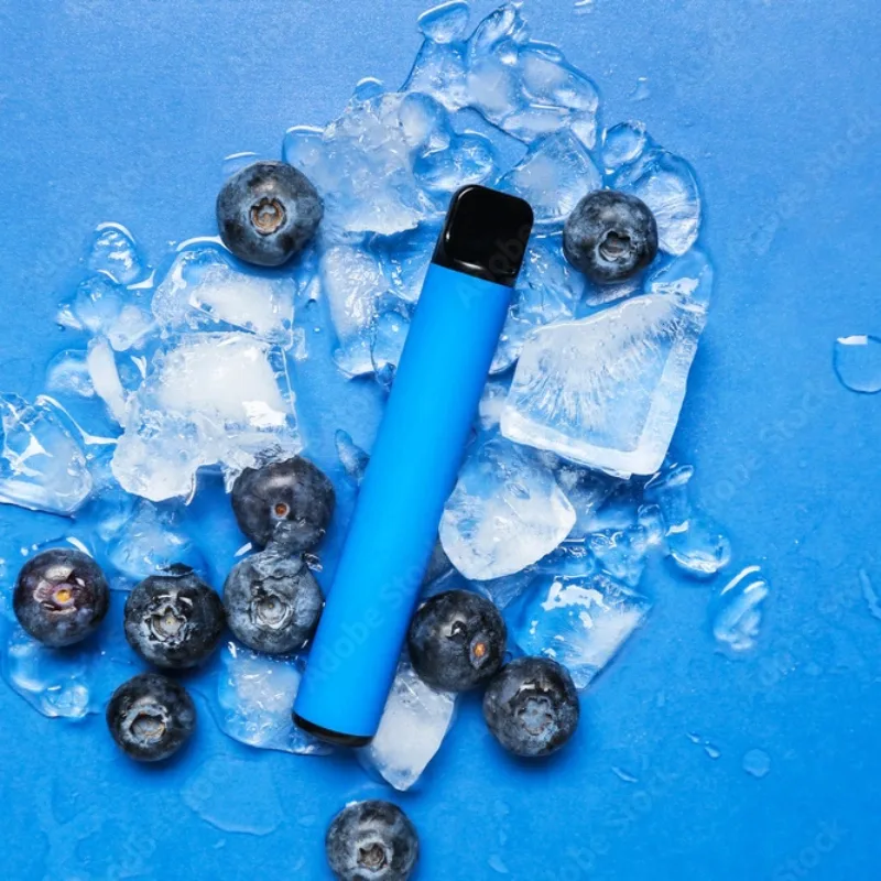 Ice vs Non-Ice Vape – Blueberry Disposable Vape with Ice Cubes