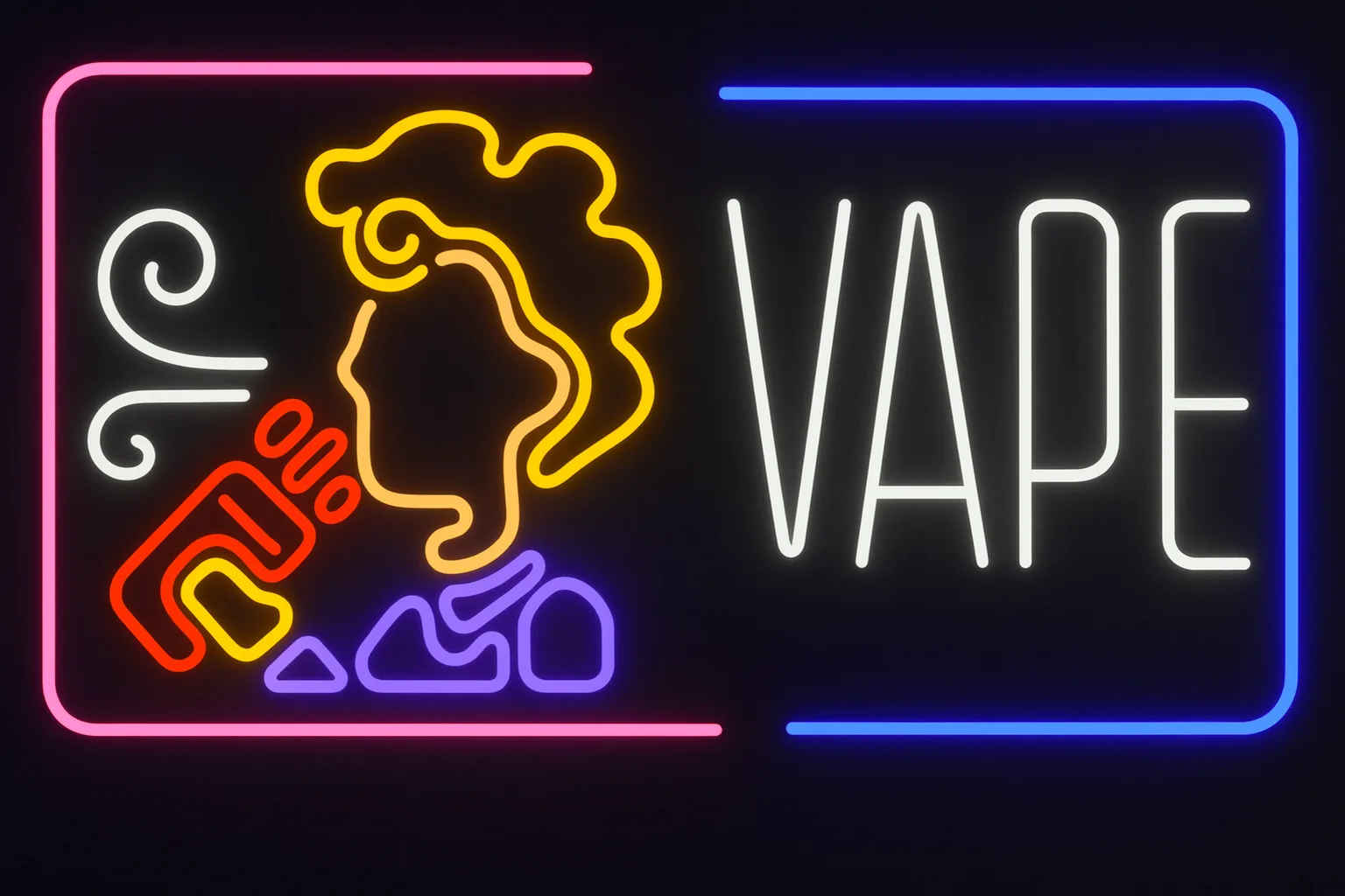 Neon Vape Shopping Sign