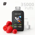 ZOOY FLYER 35000 disposable vape with fruity ice flavors