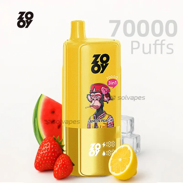 ZOOY TRIPLE 70000 disposable vape with 3-in-1 fruity ice flavors