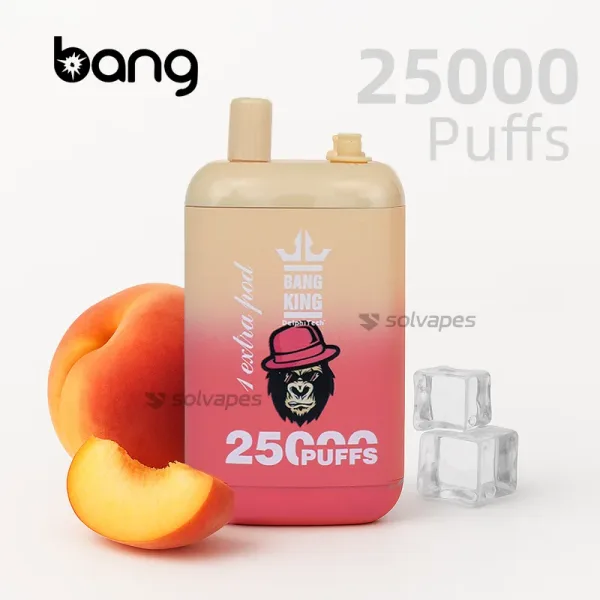 Bang King 25000 Puffs Disposable Vape – Juicy Peach lce Flavor