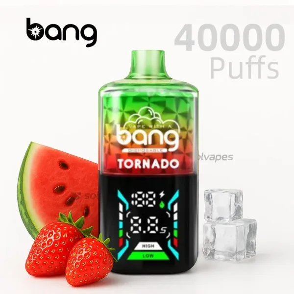 Bang Tornado 40000 Disposable Vape Watermelon Strawberry Ice Flavor