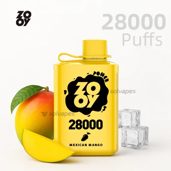 ZOOY POWER 28000 Puffs Disposable Vape – Mexican Mango with LED Display