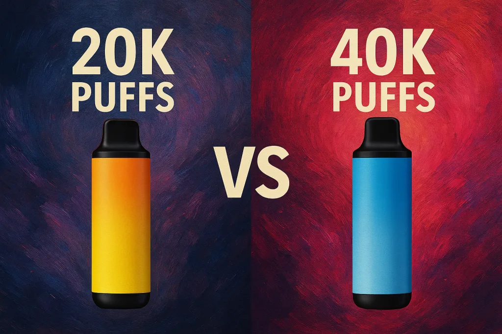20K vs 60K Puffs disposable vapes comparison