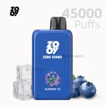 Zooy Zero 45000 disposable vape Blueberry Ice flavor 45000 puffs