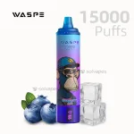 WASPE 15000 Puffs Blueberry Ice disposable vape with packaging.