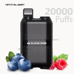 CM Space Rocket 20000 Cloud Nine 20000 Puffs disposable vape with Blueberry Sour raspberry flavor.