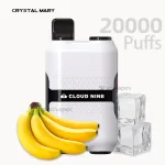 CM Space Rocket 20000 Cloud Nine 20000 Puffs disposable vape with Banana ice flavor.