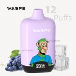 WASPE 12000 Puffs Digital Box Grape Ice Disposable Vape with Digital Display