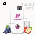 Zooy Zero 45000 disposable vape Grapeapple flavor 45000 puffs