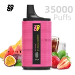 ZOOY Twins 35000 disposable vape with Love 66 & Red Bull Strawberry