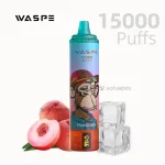 WASPE 15000 Puffs Orange Peach Ice vape with packaging.