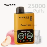 WASPE 25000 Puffs Disposable Vape Peach Ice with LCD Display