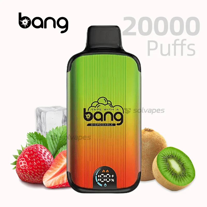 Bang 20000 puffs disposable vape with box packaging – Strawberry Kiwi flavor