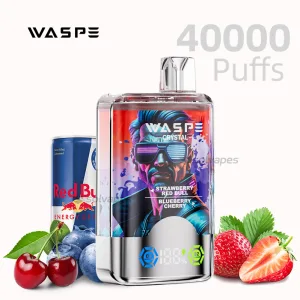 WASPE Crystal 40000 Puffs disposable vape with dual flavors