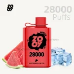 ZOOY POWER 28000 Puffs Disposable Vape – Watermelon with LED Display