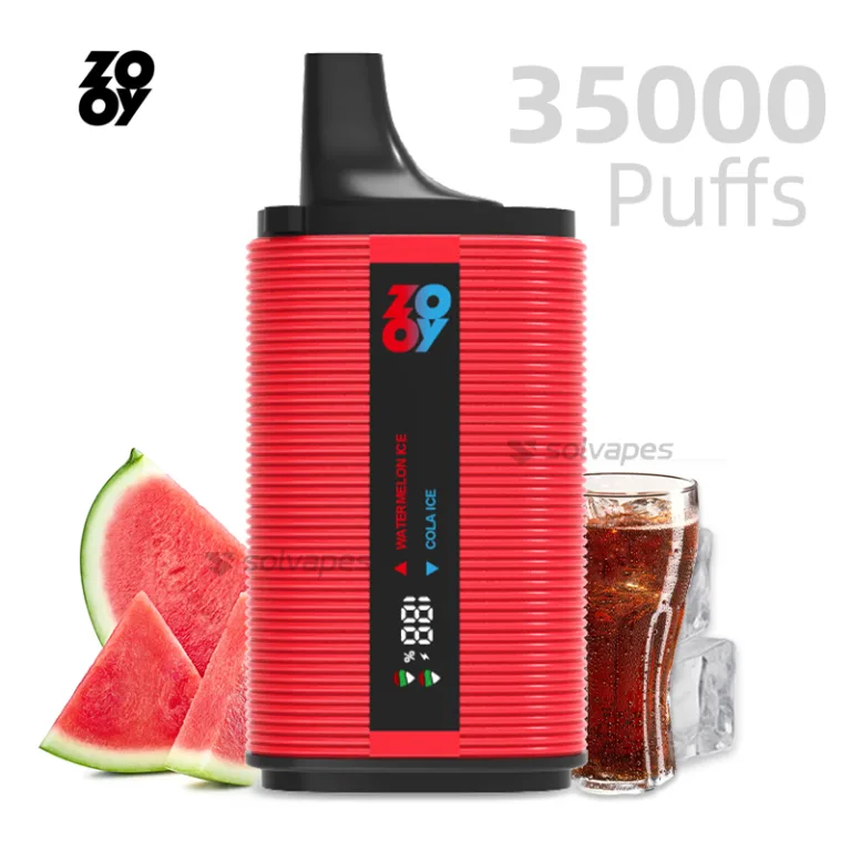 ZOOY Twins 35000 disposable vape with Watermelon Ice & Cola Ice