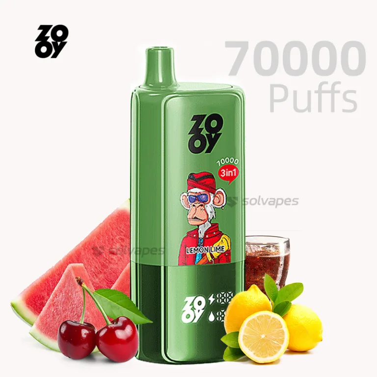 ZOOY TRIPLE 70000 disposable vape with 3 in 1 fruity ice flavors