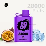ZOOY POWER 28000 Puffs Disposable Vape – passion-fruit with LED Display