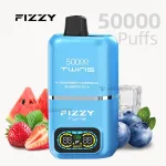 fizzy twins 50k puffs disposable vape led screen