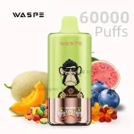 Waspe 3 in 1 60000 puffs disposable vape kit with digital display