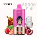 Waspe 3 in 1 60000 puffs disposable vape kit with digital display