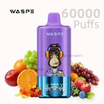 Waspe 3 in 1 60000 puffs disposable vape kit with digital display