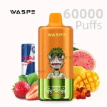 Waspe 3 in 1 60000 puffs disposable vape kit with digital display