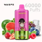 Waspe 3 in 1 60000 puffs disposable vape kit with digital display