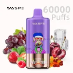 Waspe 3 in 1 60000 puffs disposable vape kit with digital display