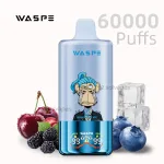 Waspe 3 in 1 60000 puffs disposable vape kit with digital display