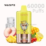 Waspe 3 in 1 60000 puffs disposable vape kit with digital display
