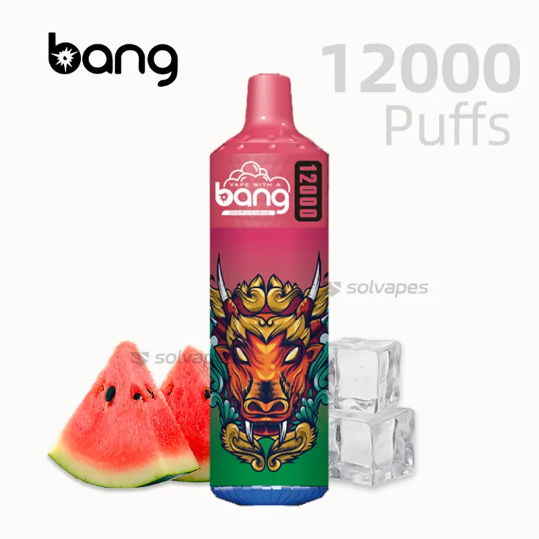 Bang Box 12000 Puffs disposable vape Watermelon Ice flavor with packaging.