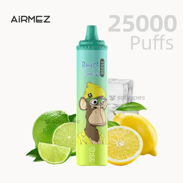 AIRMEZ 25000 Puffs Disposable Vape with Lemon & Lime flavor