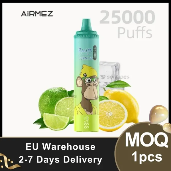 AIRMEZ 25000 Puffs Disposable Vape. Featuring mesh coil technology and a sleek design, this vape delivers refreshing, consistent vapor for a satisfying experience.