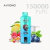 AIVONO AIM AVN 150000 Puffs Disposable Vape with Blueberry Ice,Raspberry Lemon Ice,Watermelon flavors.