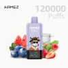 Airmez 4-in-1 120,000 Puffs Disposable Vape with a mix of fruity flavors