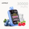 Airmez Matrix 30K Disposable Vape in pink with BLUEBERRY RASPBERRY flavor