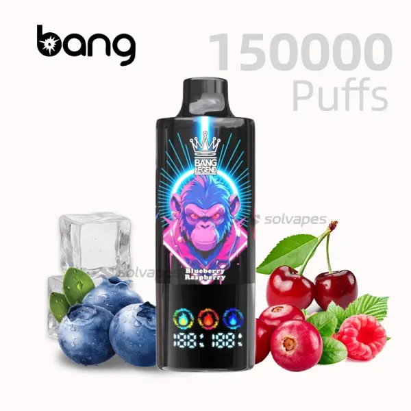 The Bang Legend 150K Disposable Vape offers 150,000 puffs of smooth, flavorful vapor with 6-in-1 flavors