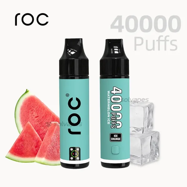 ROC 40000 disposable vape, 40,000 puffs, 650mAh rechargeable